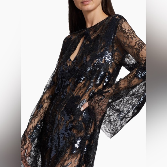 Silvia Tcherassi Andria Sequined Lace Gown - Picture 2 of 7